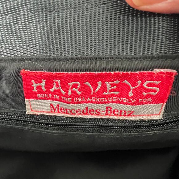 Harveys X Mercedes Benz Woven Seatbelt Bag Small Black East West Shoulder USA - Picture 9 of 11